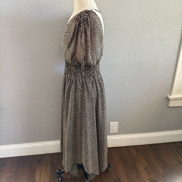 Banana Republic Giraffe Print Midi Dress Size 12 EUC - Picture 6 of 10